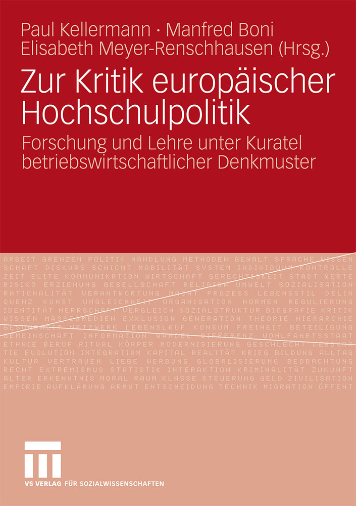 Zur Kritik europäischer Hochschulpolitik