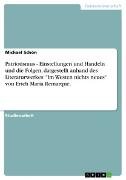 Patriotismus - Einstellungen und Handeln und die Folgen, dargestellt anhand des Literaturwerkes: 'Im Westen nichts neues' von Erich Maria Remarque