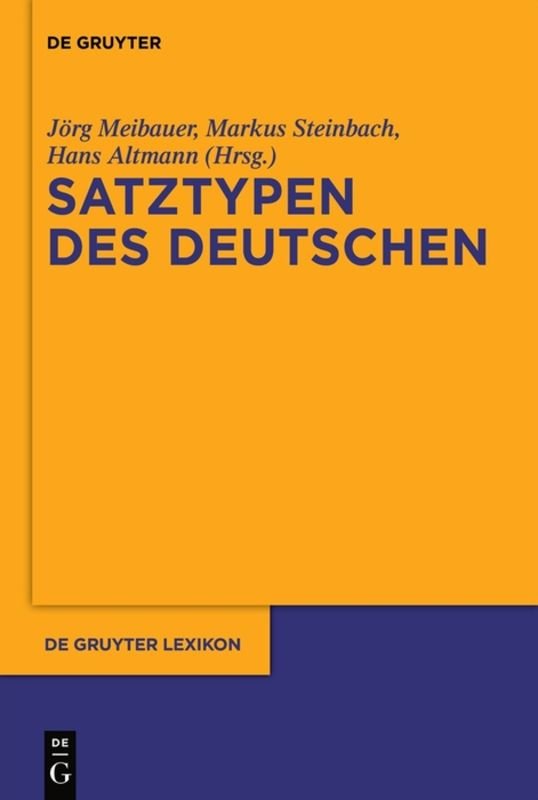 Satztypen des Deutschen