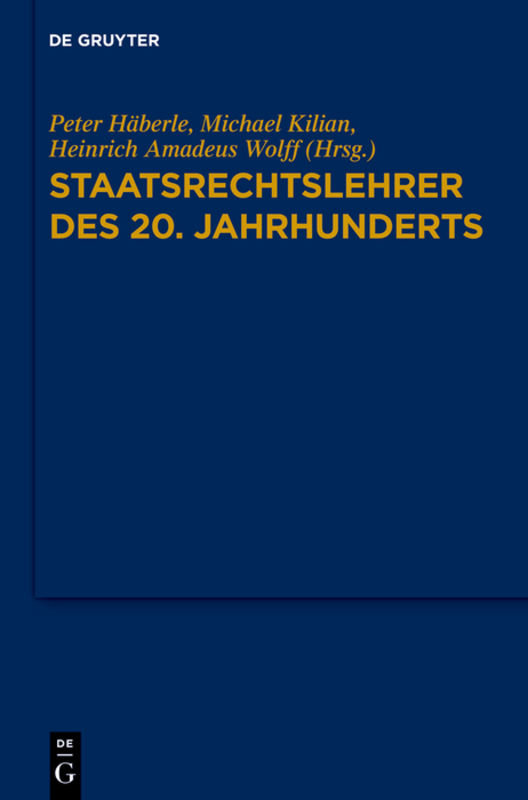 Staatsrechtslehrer des 20. Jahrhunderts