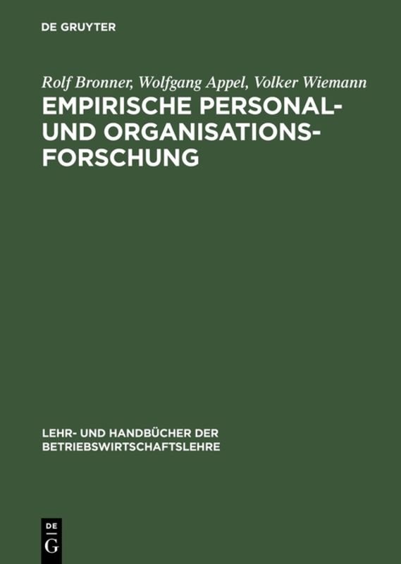 Empirische Personal- und Organisationsforschung