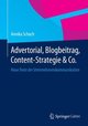 Advertorial, Blogbeitrag, Content-Strategie & Co