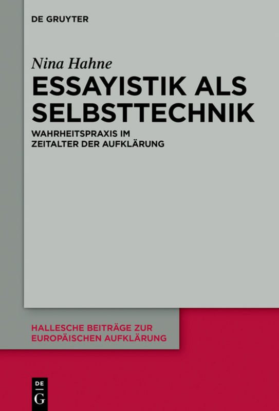 Essayistik als Selbsttechnik