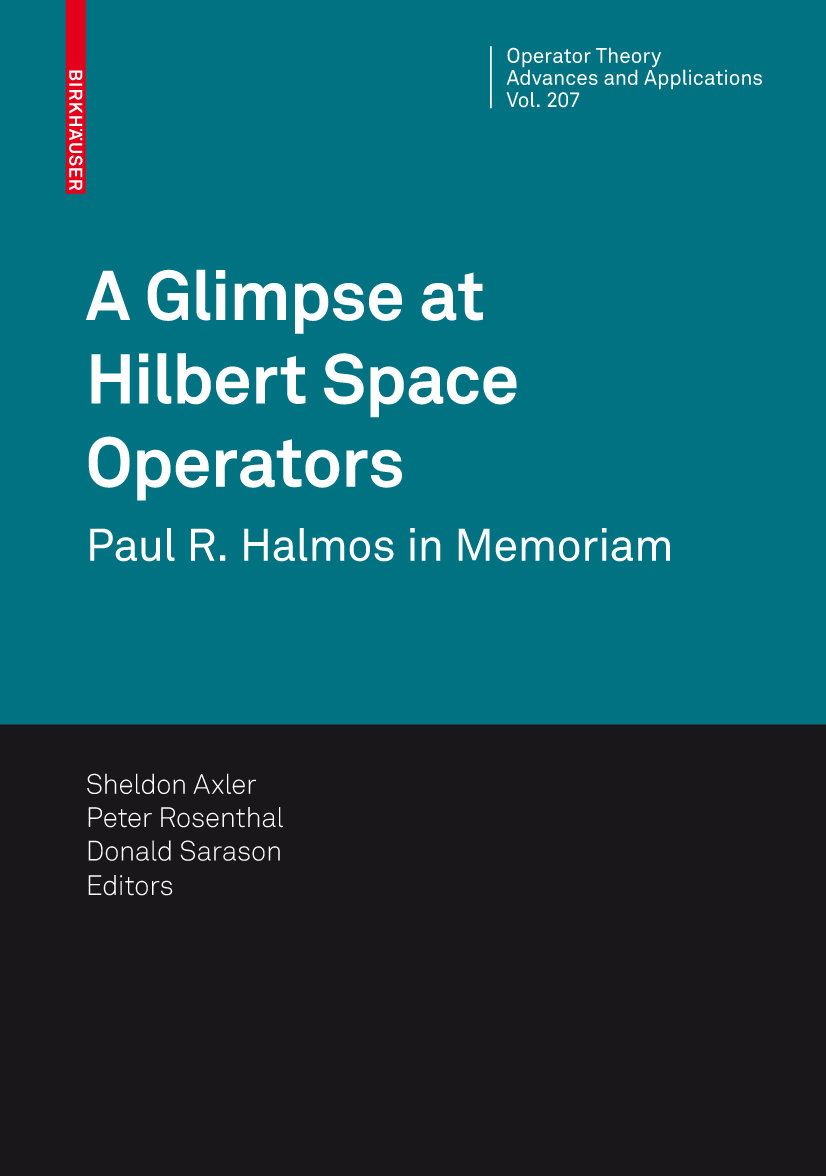 A Glimpse at Hilbert Space Operators