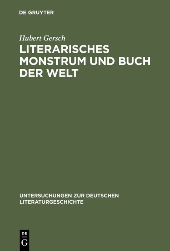 Literarisches Monstrum und Buch der Welt