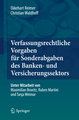 Verfassungsrechtliche Vorgaben für Sonderabgaben des Banken- und Versicherungssektors