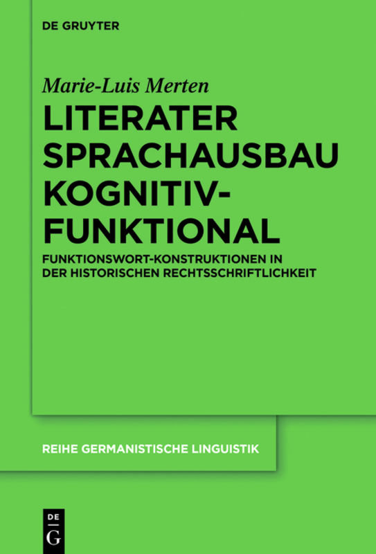 Literater Sprachausbau kognitiv-funktional