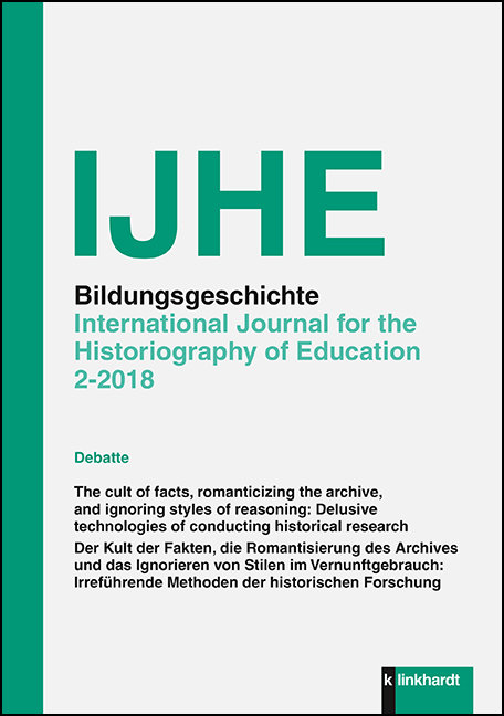 IJHE Bildungsgeschichte - International Journal for the Historiography of Education