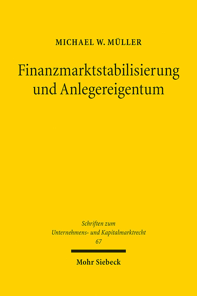 Finanzmarktstabilisierung und Anlegereigentum