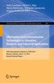 Information and Communication Technologies in Education, Research, and Industrial Applications