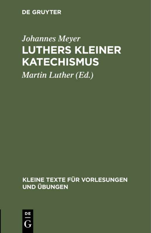 Luthers kleiner Katechismus