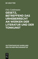 Gesetz, betreffend das Urheberrecht an Werken der Literatur und der Tonkunst