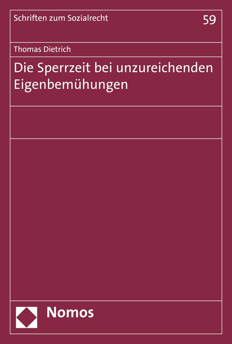 Die Sperrzeit bei unzureichenden Eigenbemühungen