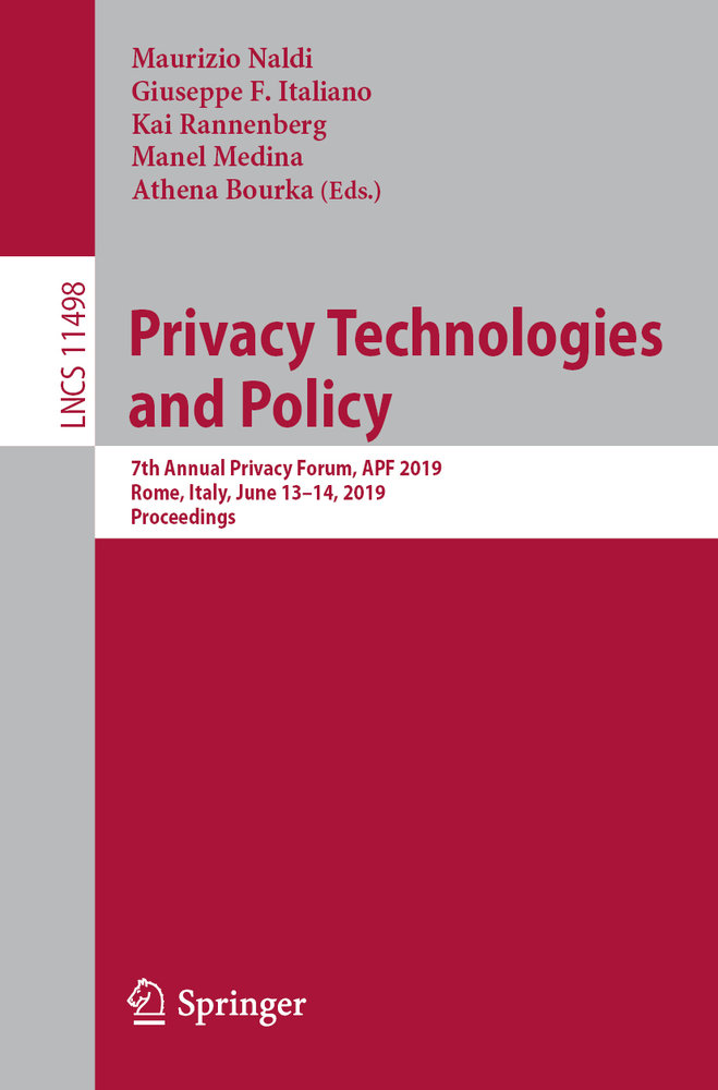 Privacy Technologies and Policy