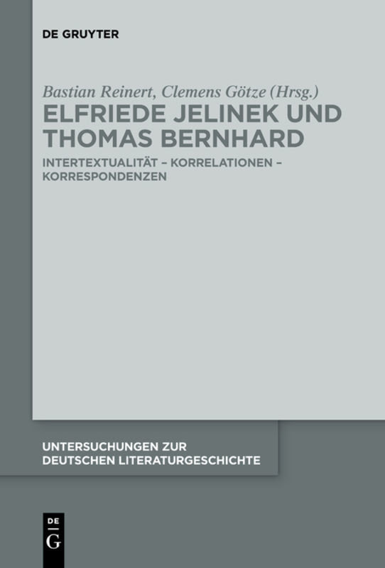 Elfriede Jelinek und Thomas Bernhard