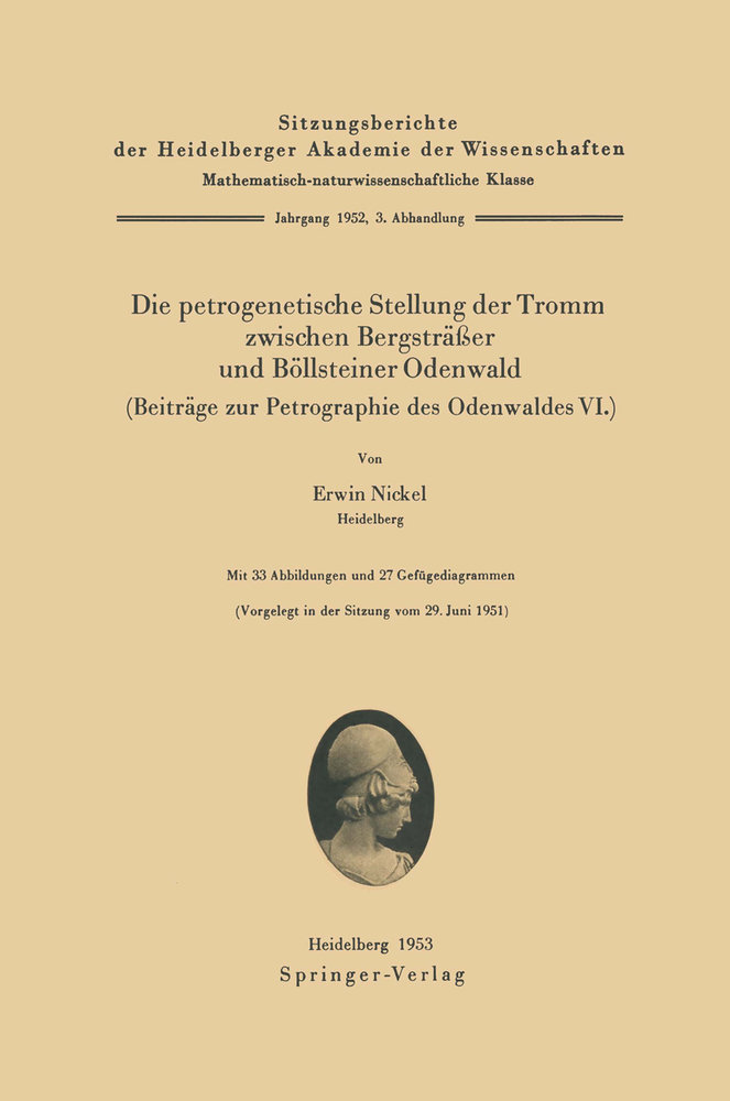 Die petrogenetische Stellung der Tromm zwischen Bergsträßer und Böllsteiner Odenwald (Beiträge zur Petrographie des Odenwaldes VI.)