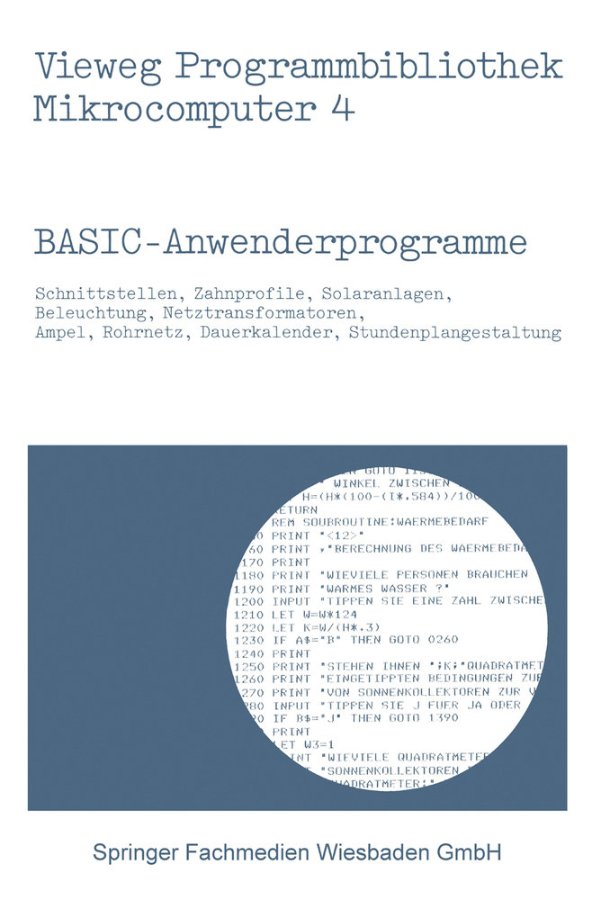 BASIC-Anwenderprogramme