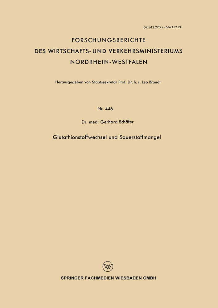 Glutathionstoffwechsel und Sauerstoffmangel