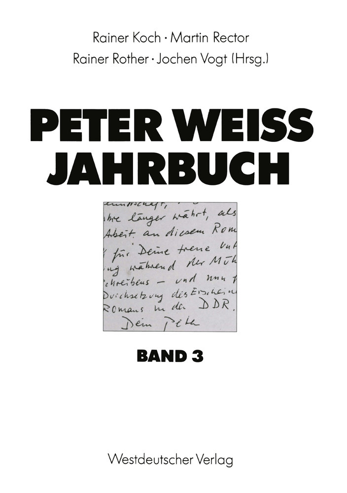 Peter Weiss Jahrbuch 3