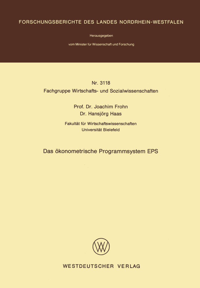 Das ökonometrische Programmsystem EPS