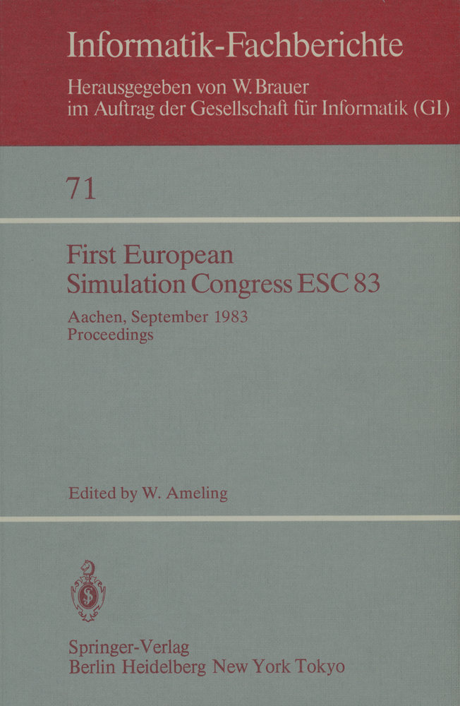 First European Simulation Congress ESC 83