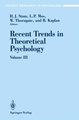 Recent Trends in Theoretical Psychology