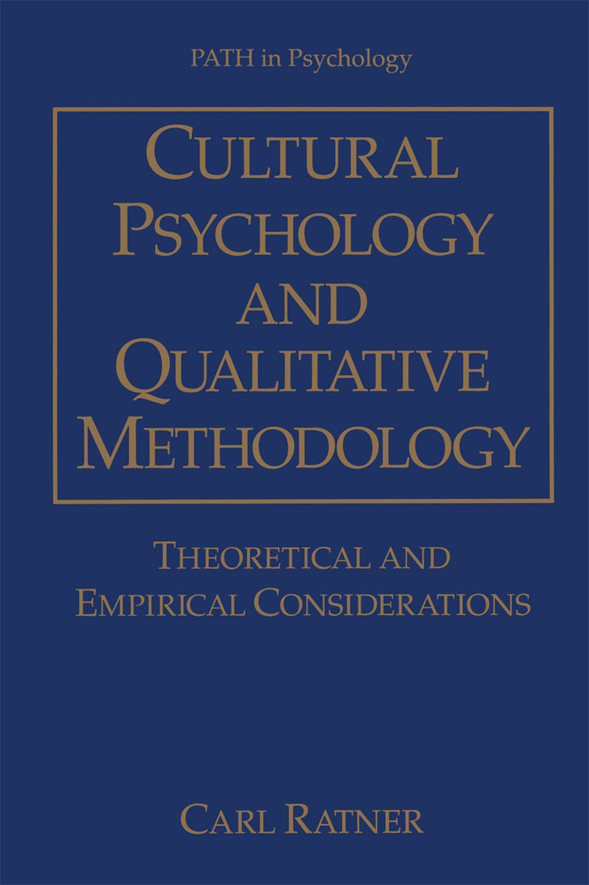 Cultural Psychology and Qualitative Methodology