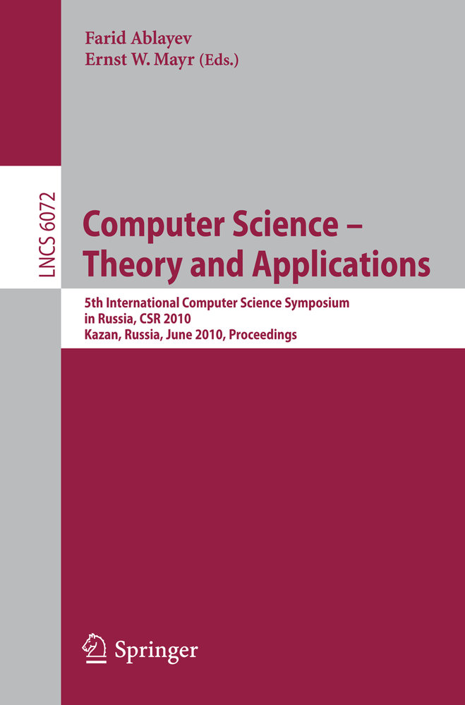 Computer Science -- Theory and Applications