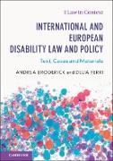 International and European Disability Law and Policy