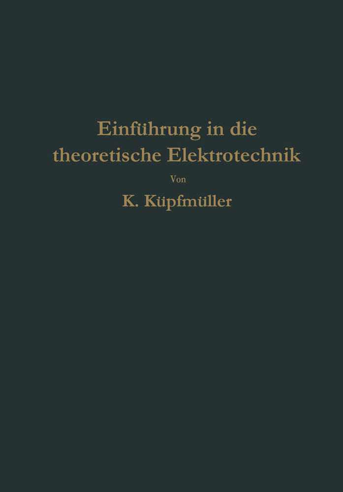 Einführung in die theoretische Elektrotechnik