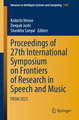 Proceedings of 27th International Symposium on Frontiers of Research in Speech and Music