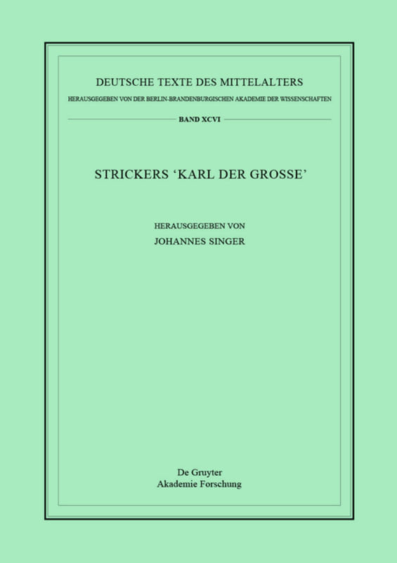 Strickers Karl der Große