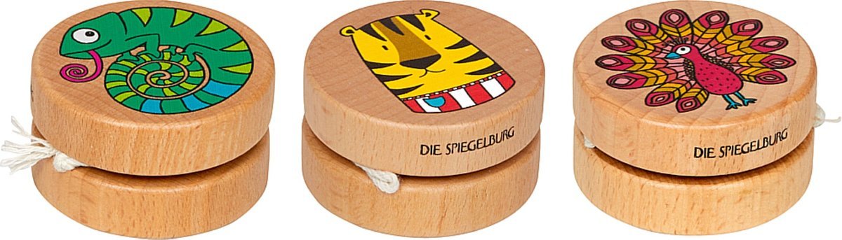 Lustige Jojos aus Buchenholz / Bunte Geschenke