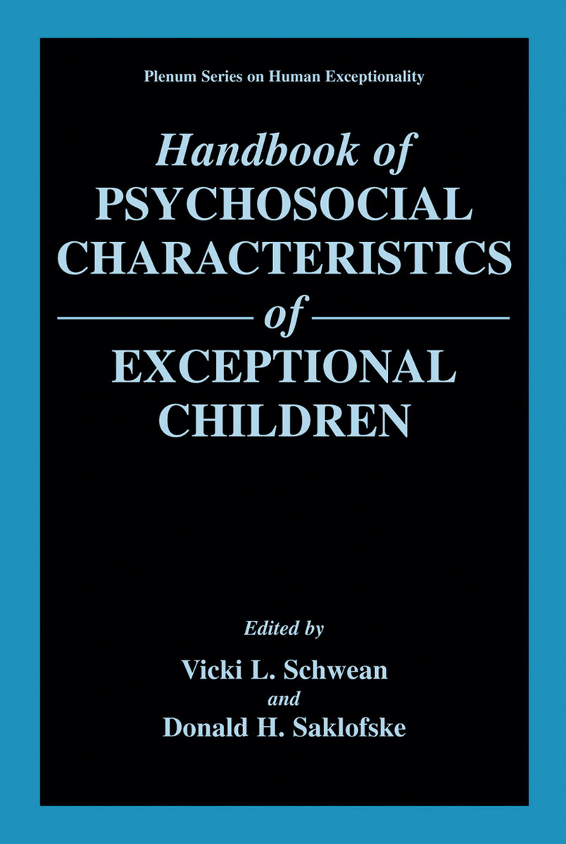 Handbook of Psychosocial Characteristics of Exceptional Children