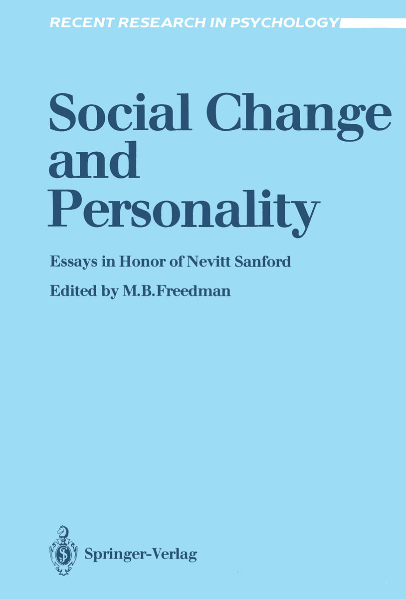 Social Change and Personality