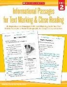 Informational Passages for Text Marking & Close Reading: Grade 2