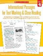 Informational Passages for Text Marking & Close Reading: Grade 4