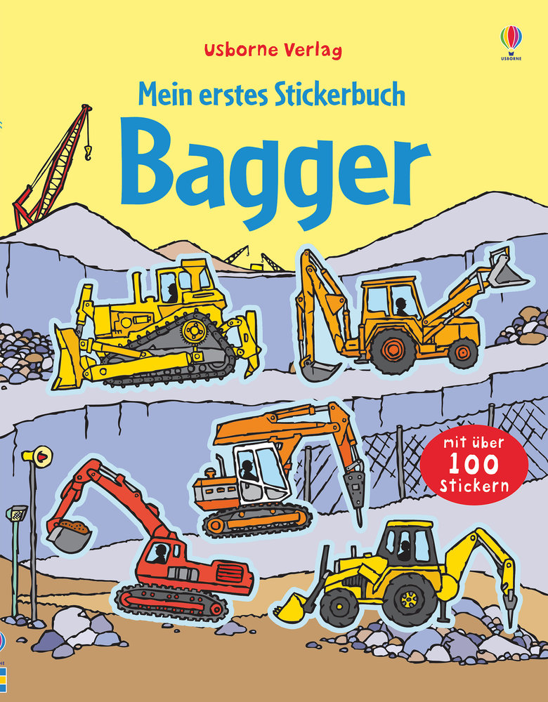 Mein erstes Stickerbuch: Bagger