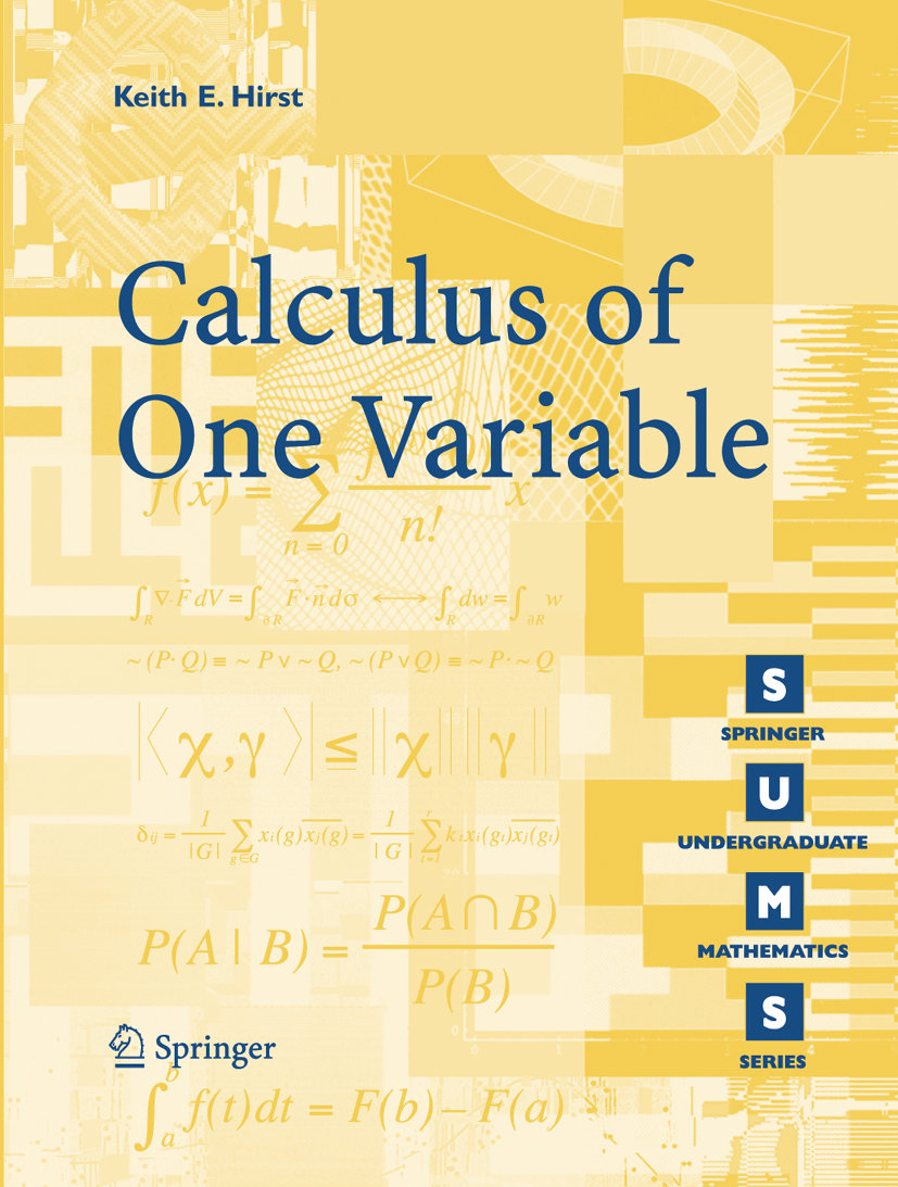 Calculus of One Variable