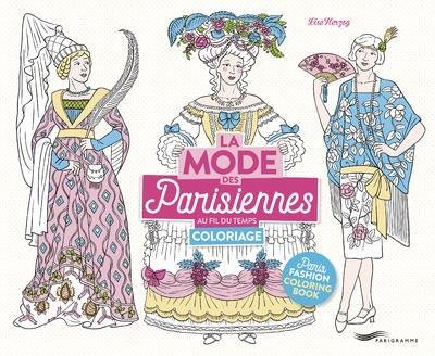 La mode des Parisiennes au fil du temps : coloriage