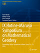 IX Hotine-Marussi Symposium on Mathematical Geodesy