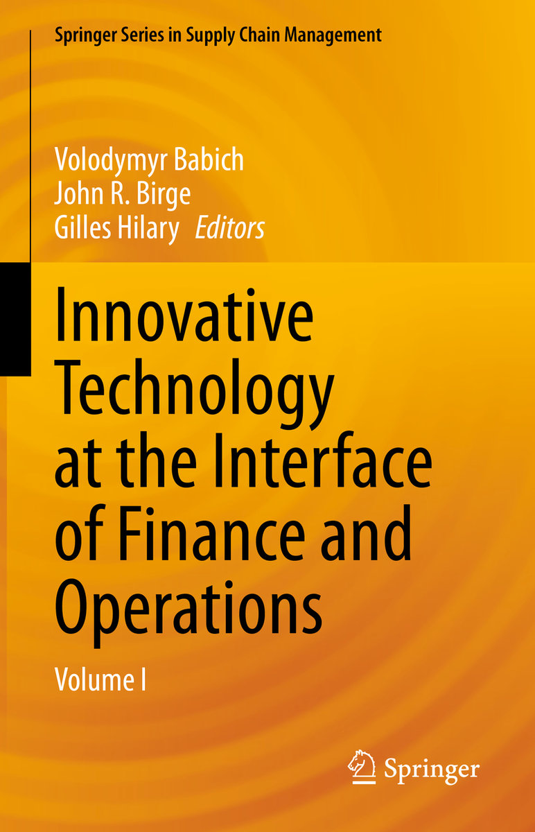 Innovative Technology at the Interface of Finance and Operations