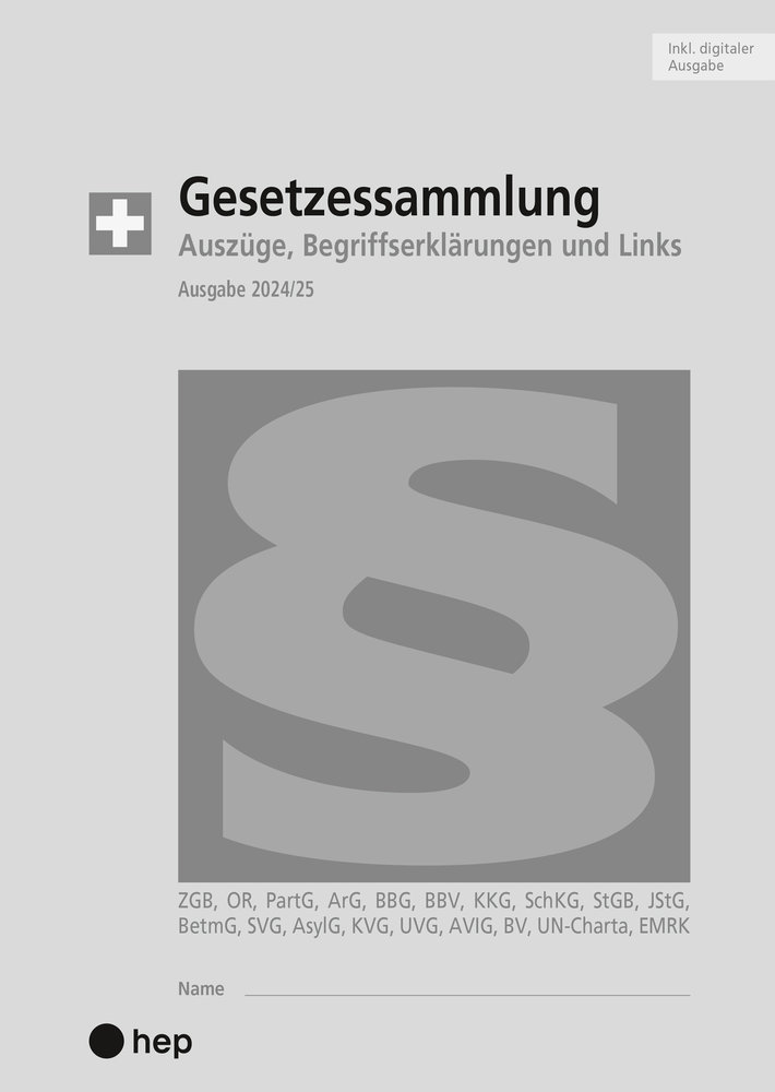 Gesetzessammlung 2024/2025 (Ausgabe A5) (Print inkl. E-Book Edubase, Neuauflage 2024)