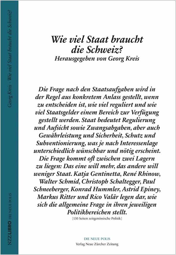 Wie viel Staat braucht die Schweiz?