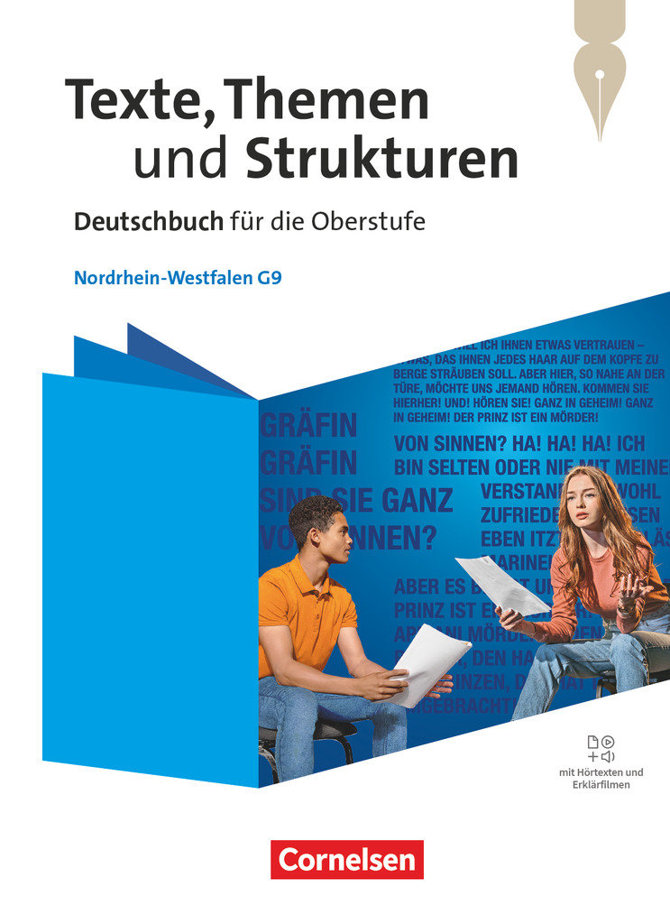 Texte, Themen und Strukturen, Nordrhein-Westfalen 2024, Schulbuch, Mit Hörtexten und Erklärfilmen