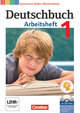 Deutschbuch Gymnasium, Baden-Württemberg - Ausgabe 2012, Band 1: 5. Schuljahr, Arbeitsheft mit Lösungen und Übungs-CD-ROM