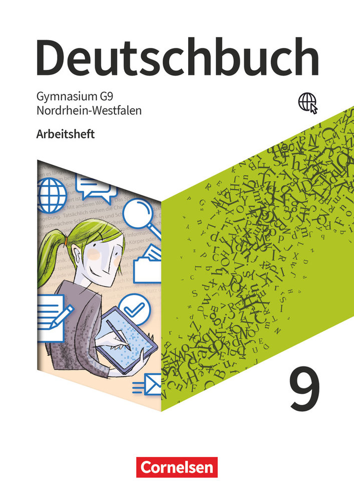 Deutschbuch Gymnasium, Nordrhein-Westfalen - Neue Ausgabe, 9. Schuljahr, Arbeitsheft mit Lösungen