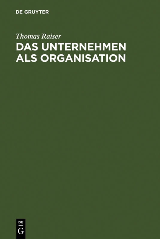 Das Unternehmen als Organisation