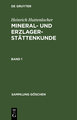 Heinrich Huttenlocher: Mineral- und Erzlagerstättenkunde. Band 1