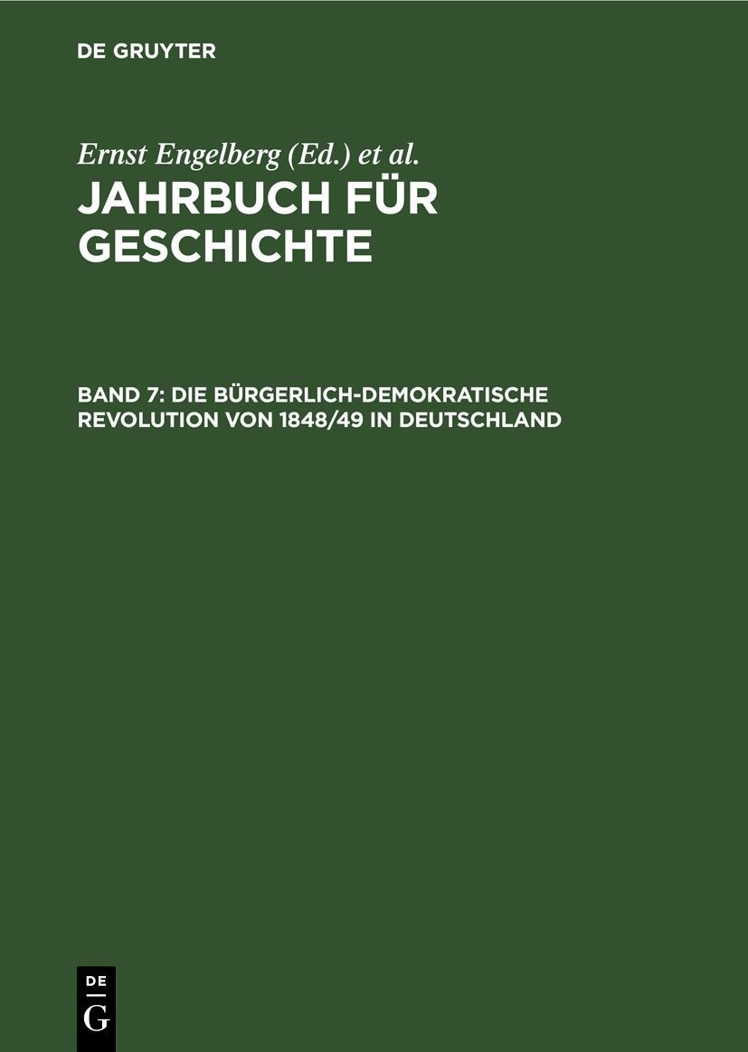 Die bürgerlich-demokratische Revolution von 1848/49 in Deutschland